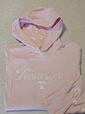 58 Sports University Tennessee Vols Light Pink Lightweight Hoodie Sweatshirt L